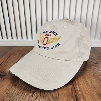USGA U.S. Open 2012 The Olympic Club Hat Cap Strap Back Tan Golf PGA Dad Sports