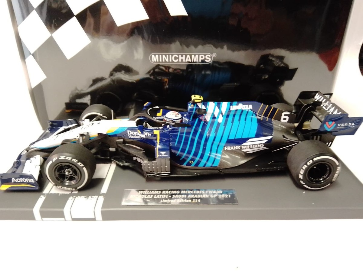 Miniature F1 Williams FW43B 2021 – 1/43 Minichamps – Latifi / Russell
