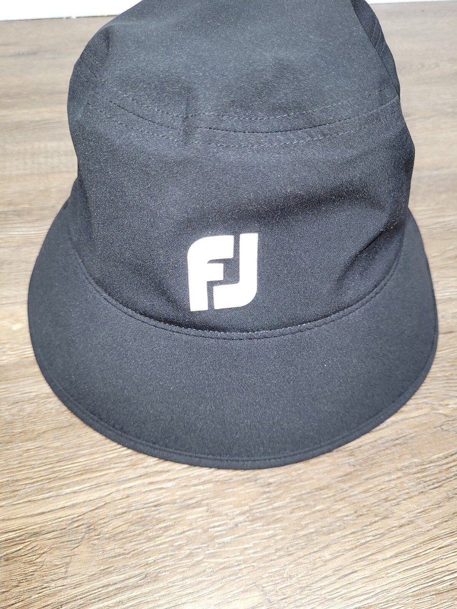 Footjoy Bucket Golf Hat Women's L/XL Black Adjustable Outdoors