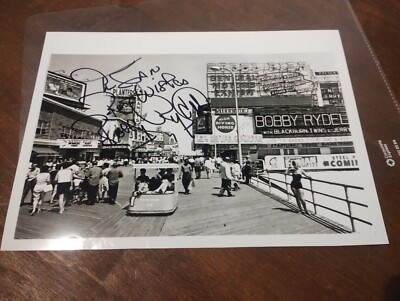 Bobby Rydell Steel Pier Signed Black and White Photo