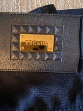NWT- Escada black flare bottom women's pants size 34