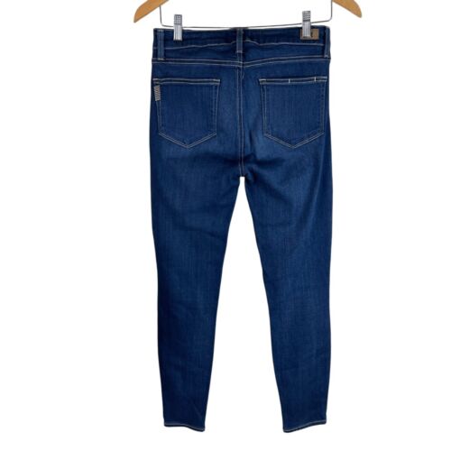 Paige Womens Hoxton Ankle Skinny Jeans Sz 29 Calani Blue Dark Wash Rayon Stretch - Picture 3 of 6