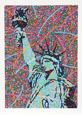 Greg Constantine, Saint Liberty, Screenprint, signed and numbered in pencil