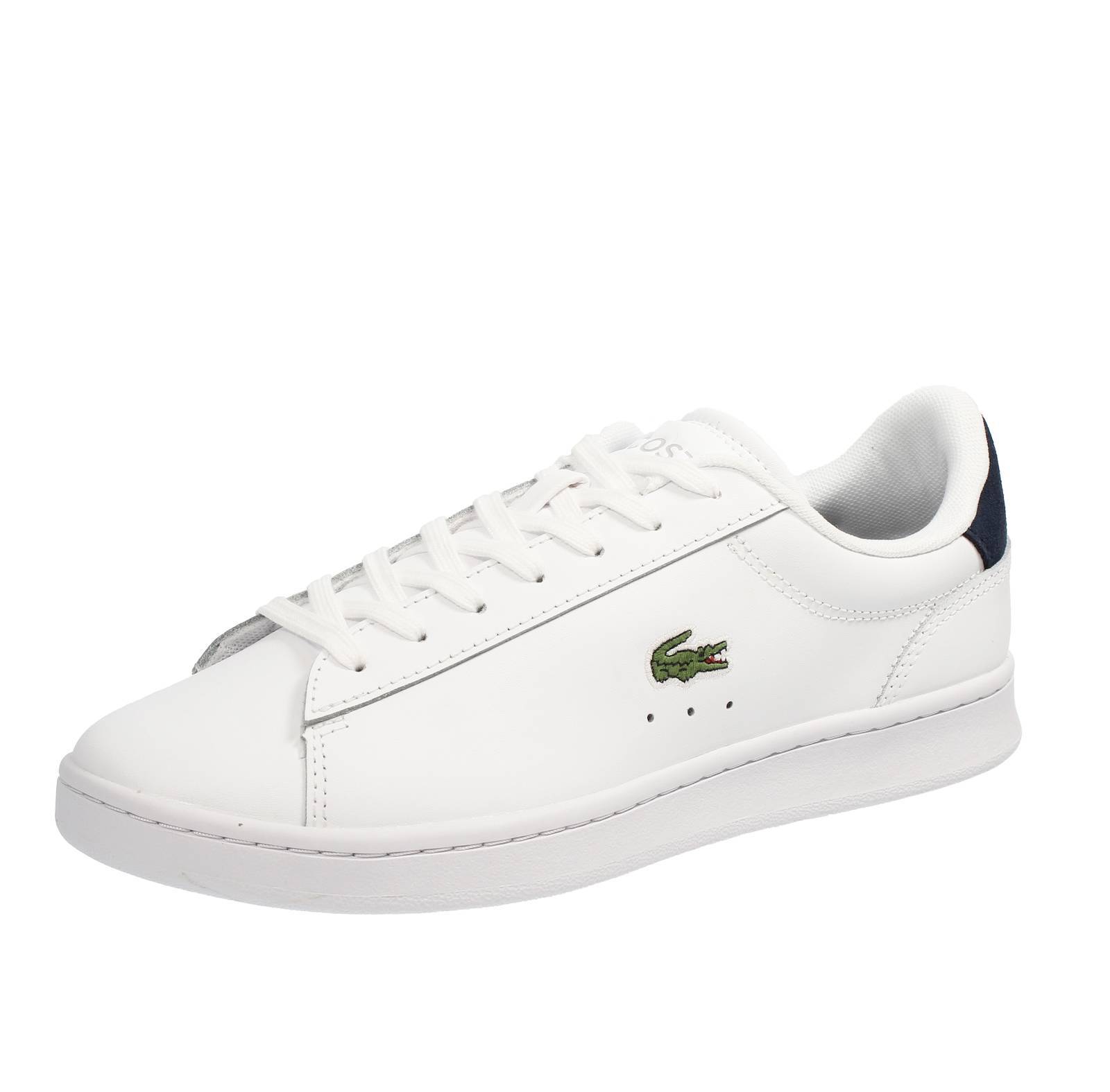 Lacoste Carnaby Set - Sneakers In Pelle Bianco - Taglia 45 [10.5 US 28.4cm] Uom