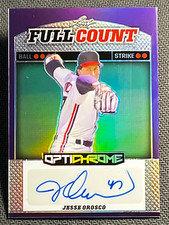 2023 Leaf OPTI CHROME FULL COUNT PURPLE REFRACTOR AUTO Jesse Orosco 4/6
