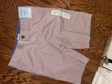 cat and jack boys mauve Pink long Flat Front shorts 14 NWT WTF1