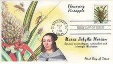 AO-3127, 1997, Maria Merian Prints, First Day Cover, Add-on Cachet, Standard Pos