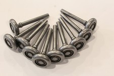 10 PACK 2" Steel Short Stem Garage Door Rollers - 10 Ball Bearing Roller
