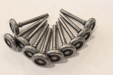 10 PACK 2" Steel Short Stem Garage Door Rollers - 10 Ball Bearing Roller