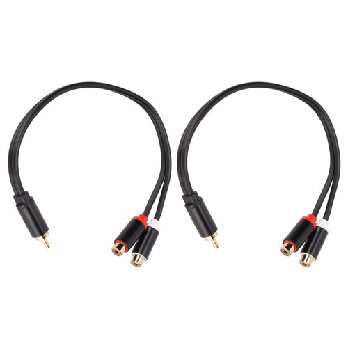 1 Male To 2 Female Cable Subwoofer Splitter Cord Smooth Signal Low Loss Reduce - Picture 4 of 12