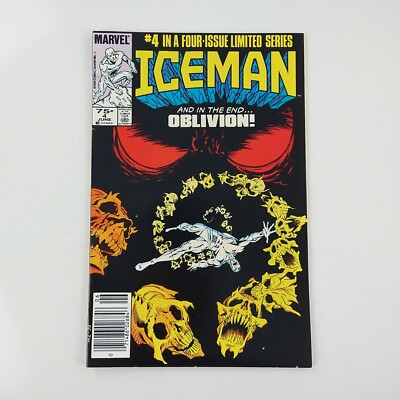 Iceman #4 of 4 Newsstand Limited Series X-Men (1985 Marvel Comics)