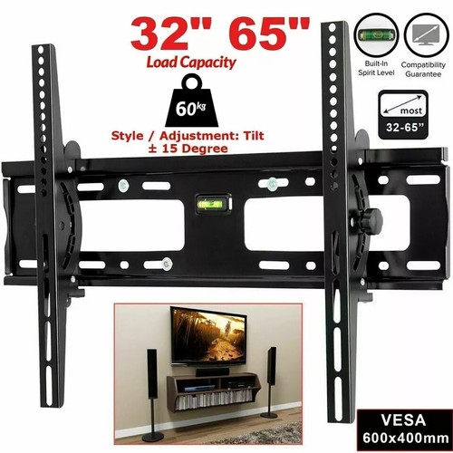 TV WALL BRACKET MOUNT SLIM FOR 26 30 32 40 42 50 63 INCH FLAT 3D LCD LED PLASMA - Picture 8 of 20