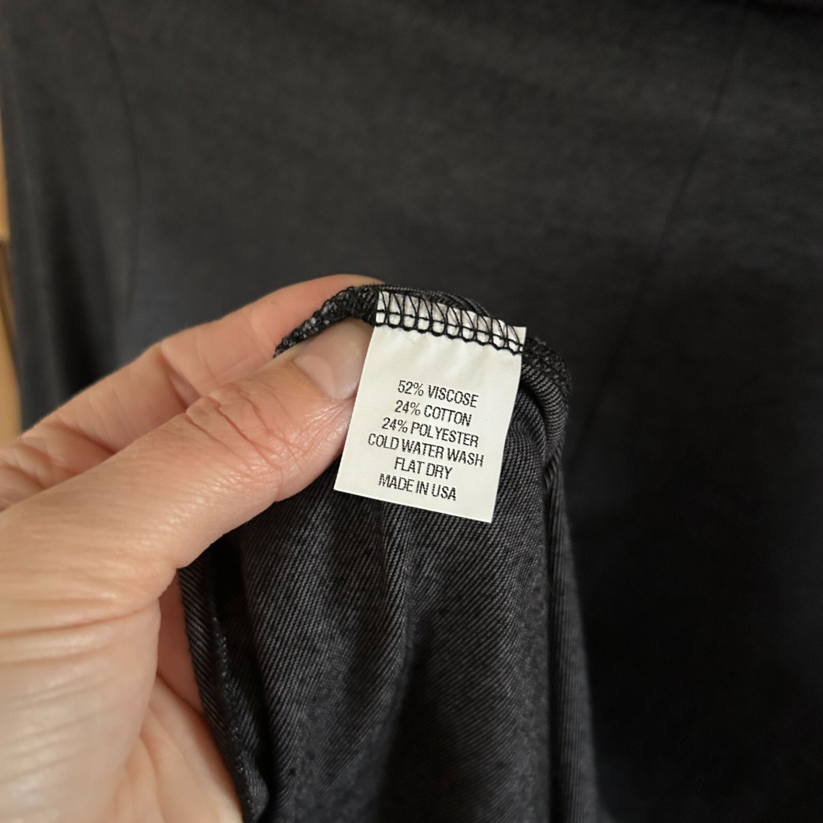 Basic Threads XS Long Sleeve Blouse Charcoal Gray… - image 9