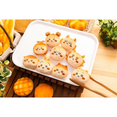 Chiikawa Bakery SET 3 Mascot Mochimochi Bread Plush Toy 9cm