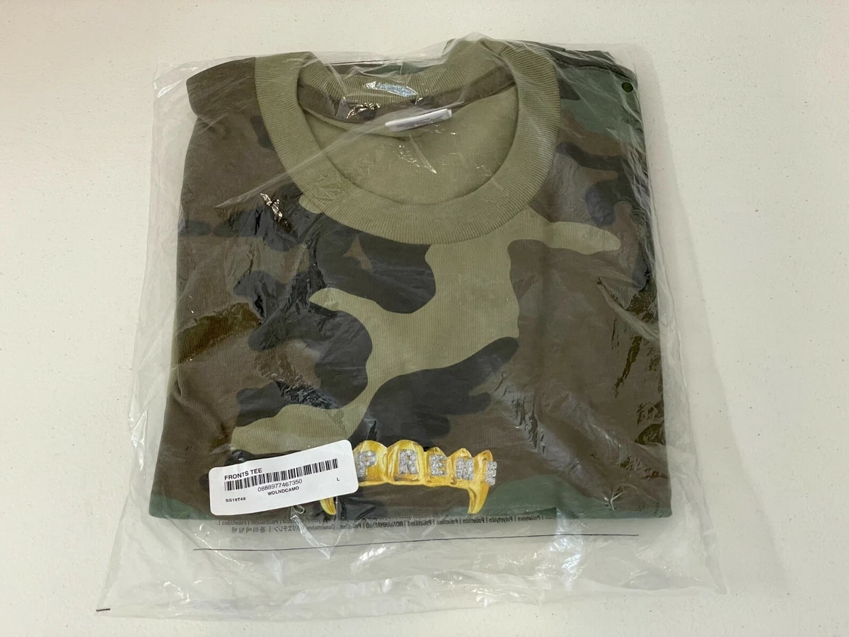 supreme - Fronts Tee Woodland Camo Large