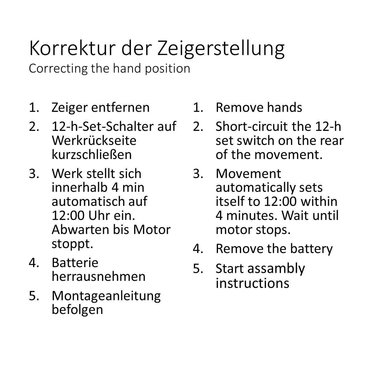 UTS Quartzfunkuhrwerk 11 mm für Zifferblätter mit 1-3 mm Stärke geräuscharm 