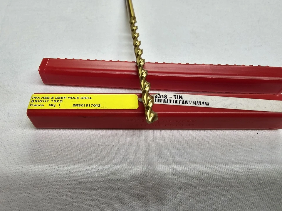 DORMER PFX HSS-E TALADRO AGUJERO PROFUNDO BRILLANTE 10XD 3/16" ENVÍO GRATUITO Foto 2 de 3