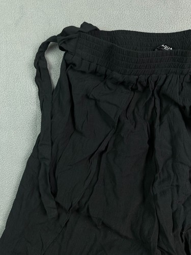 NWT Swim Cover Up Pants Small Black Aqua Swim Petal Beach Tulip Hem Womens - Picture 6 of 9