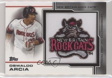 2013 Topps Pro Debut Hat Logo Patch 58/75 Oswaldo Arcia #MP-OA Patch 0b2