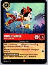 Minnie Mouse - Wide-Eyed Diver 114/204 Rare Rise of the Floodborn Lorcana NM