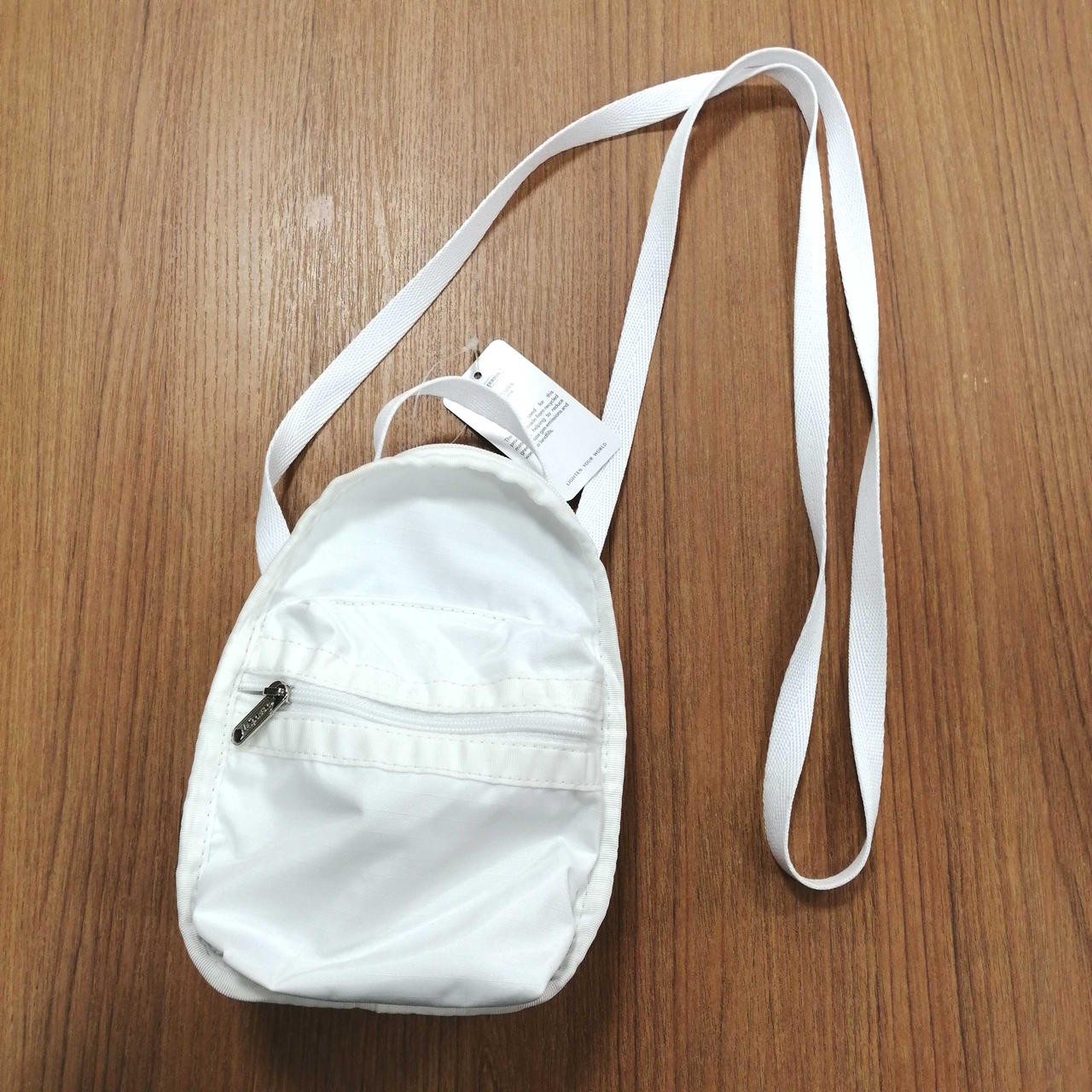 Nylon Mini Backpack Shoulder Model Number White L… - image 1