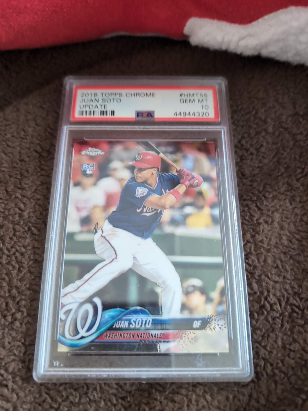 2018 Topps Chrome Update - Juan Soto #HMT55 Rookie PSA Gem MT 10 Nationals MVP view 5