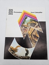 Vintage Caterpillar 225 235 245 Excavator Brochure