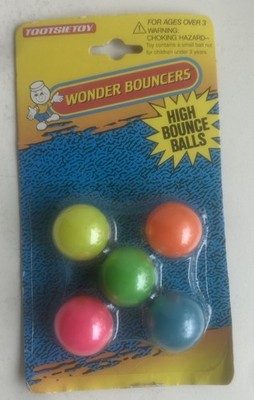 VINTAGE Tootsie Toy Wonder Bouncers High Bounce Ball NEW SEALED Bouncy Balls!