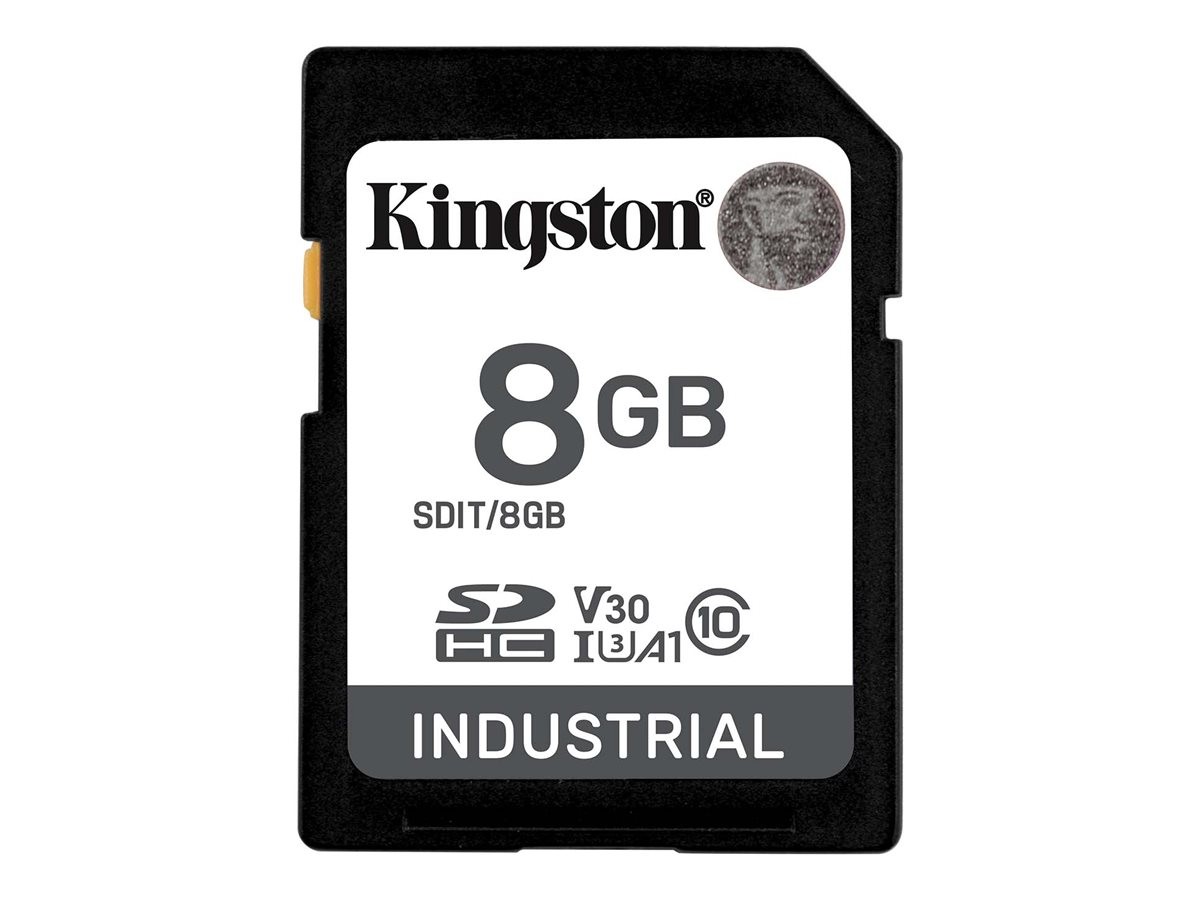 Kingston 8G SDHC Industrial pSLC 8 GB SDXC Classe 10 UHS-I 100 MB/s 80 SDIT/8GB