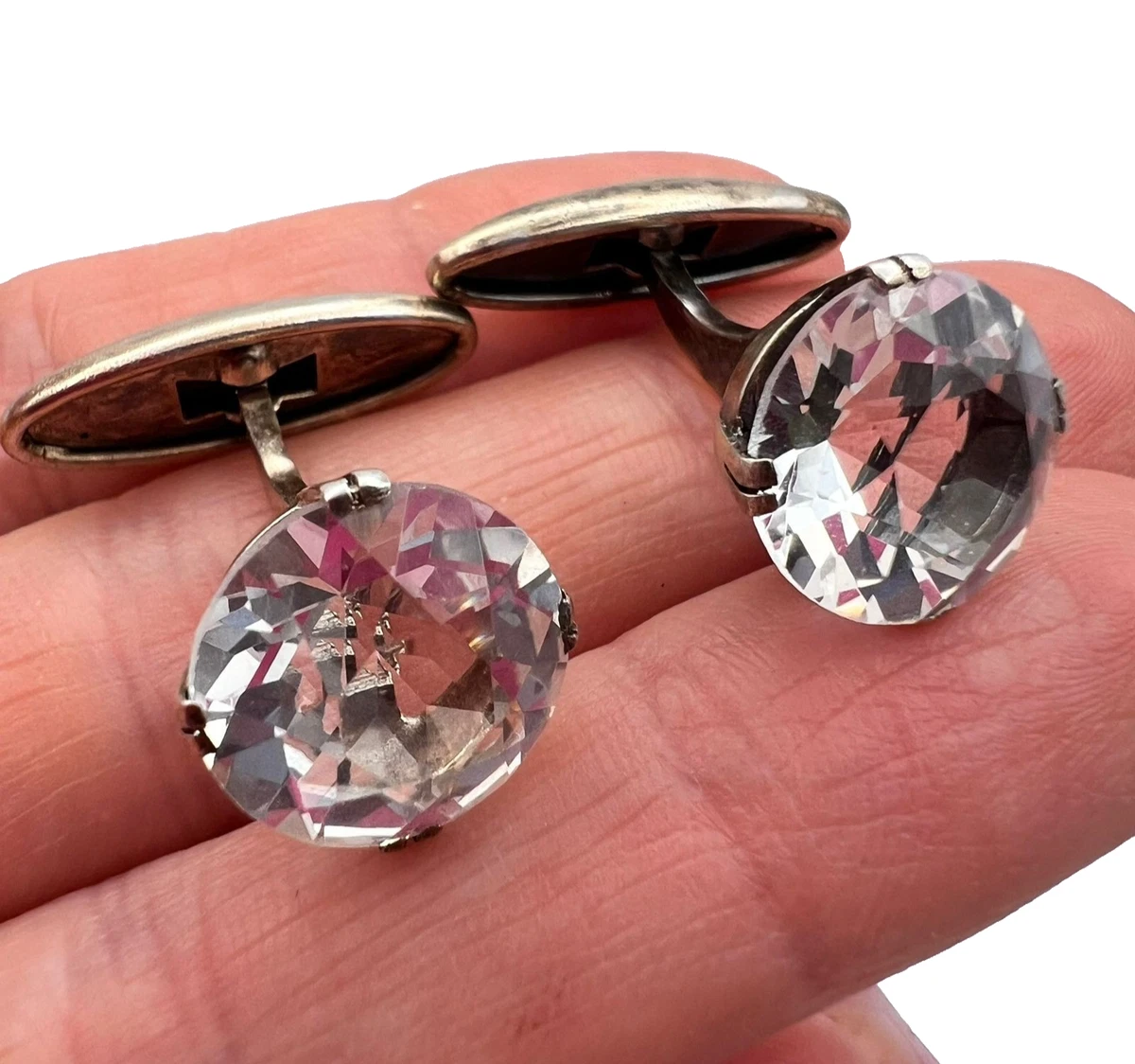 En argent boutons de manchette ARTHUS BERTRAND Argenté en Argent - 38665289