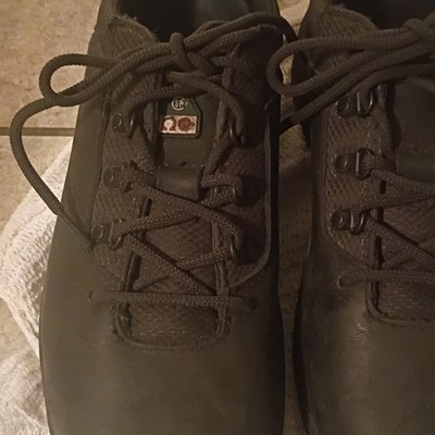 Red Wing Shoes Men's Black Leather Steel Toe Ankle Lace-Up Boots US 8