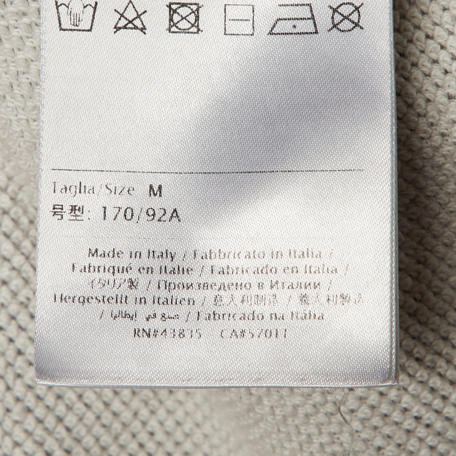 Valentino Grey Logo Print Cotton Sweatshirt M thumbnail 5