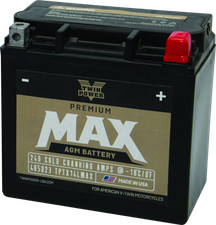 Twin Power GYZ-16HL Premium MAX Battery Replaces H-D 65958-04 Made in USA