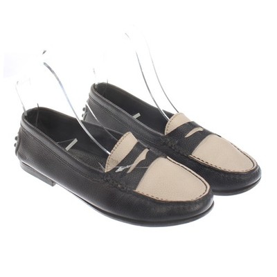Tod´s Loafers 35,5 EUR Schwarz Weiß Gut