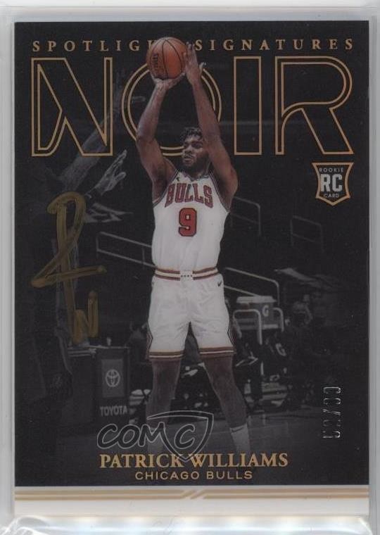 2020-21 Noir Spotlight Signatures Vertical /99 Patrick Williams Rookie Auto RC
