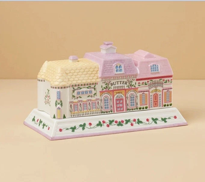 LENOX Spice Village Covered BUTTER DISH Victorian Cottage NEW IN BOX
Opens in a new window or tab