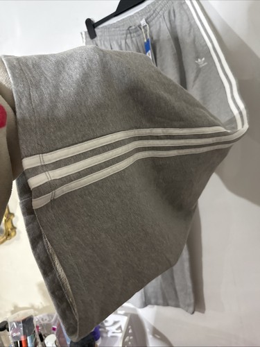 Pantaloni da jogging Adidas grigi da donna gamba larga estrema svasati larghi UK 16 18 L - Foto 10 di 14