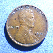 1917-D Lincoln cent XF  Wholesale