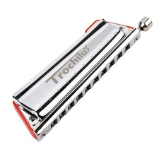 Trochilus 10 Holes Chromatic Harmonica Pop Tuning Chromonica Key of C Valvele...