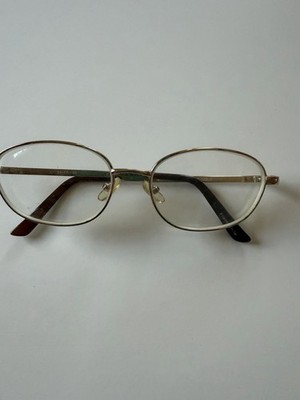 Gold PRADA Glasses 1589 Gold Frame