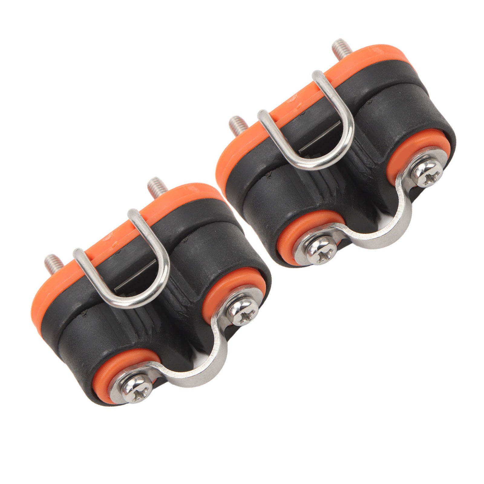 ˇ2PCS Cam Cleat Ball Bearing Marine Boat Fast Entry Rope Cam Cleat Wire Fairlead