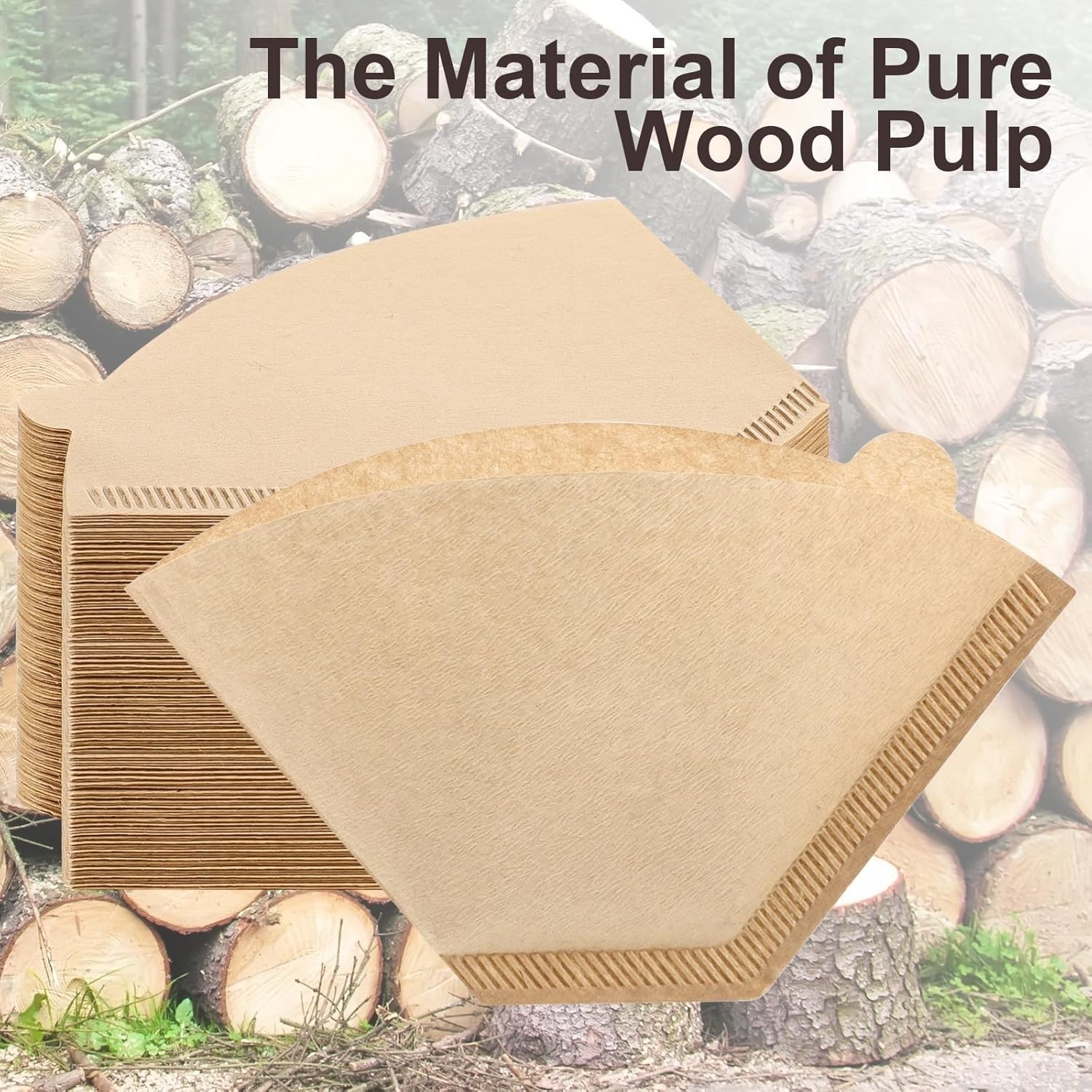 200 Count Disposable Coffee Filters - Perfect for Drip & Pour-Over Brews