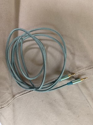 Philips Auxiliary Cable 3.5mm 6 Feet Turquoise Aux Blue Green