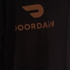 DoorDash Men's Black Logo Knit Crew Neck Short Sleeve T-Shirt XXL
