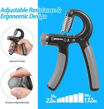 2 Pack Grip Strength Trainer, Hand Grip Strengthener, Adjustable Resistance 2...