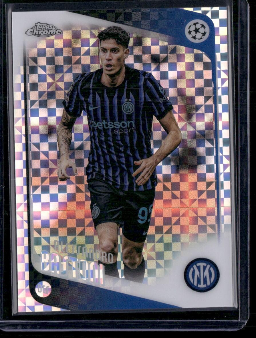 2025-26 Topps Chrome UEFA Club Competitions #143 Alessandro Bastoni X-Fractor