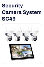 4MP Wireless Security Camera System Outdoor with Monitor for Home 10CH NVR HDD