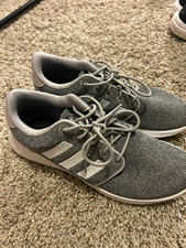 Women adidas Gray/White Low Top Lace-Up Athle...