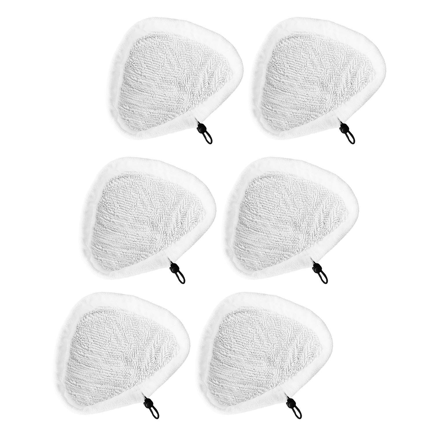 6Pcs Reusable Washable Microfiber Steam Mop Replacement Pads