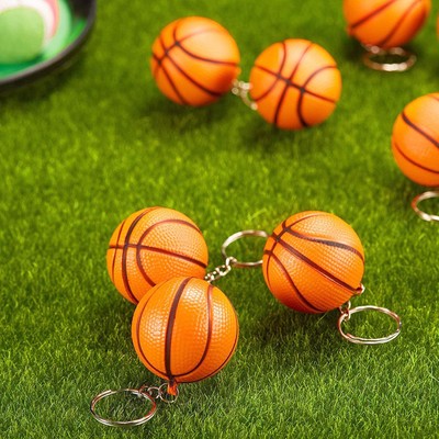 20 X Mini 3D Basketball Keyring Ball Keychain Sport Fans Souvenir Gift Key Hold